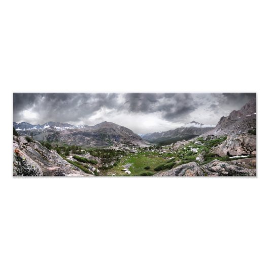 Bubbs Creek Valley - John Muir Trail Foto Afdruk (Voorkant)