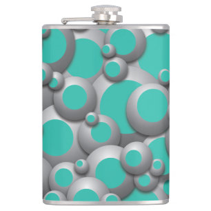 Bubels Blauwgroen kolf Heupfles