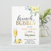 Bubels en breigeel bloemthema kaart (Staand voorkant)