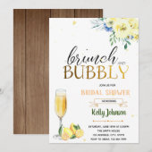 Bubels en breigeel bloemthema kaart (Voorkant / Achterkant)