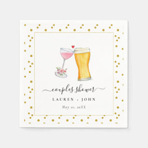 Bubels en Brew Couples douches Napkins Servet