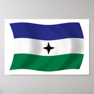 Bubi Nationalistische Vlag Poster Print