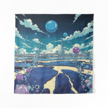 Buble Paysage Mur Art Tapisserie