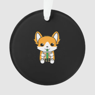 Buble Tea Boba Corgi Premium
