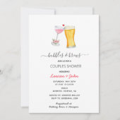 Bubles & Brew Couples invitation à la douche (Devant)