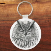 Bubo bubo owl sleutelhanger (Voorkant)