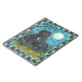BUBO- EN PYEWACKET BLACK-CATS, HALLOWEEN FOLK ART NOTITIEBOEK (Linkerzijde)