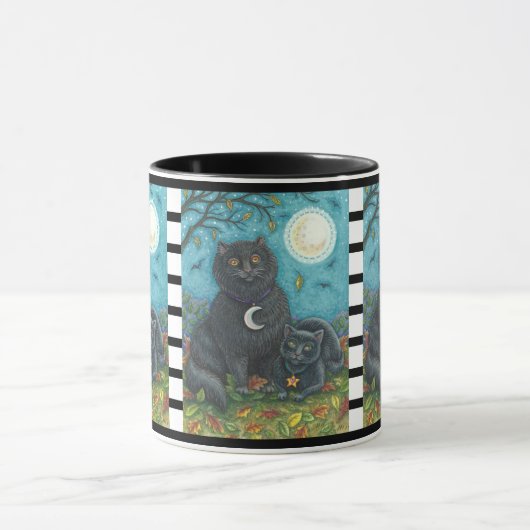 BUBO ET PYEWACKET, CHAT NOIR HALLOWEEN COMBO MUG (Centre)