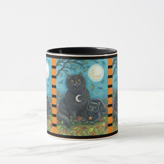 BUBO ET PYEWACKET, CHAT NOIR HALLOWEEN COMBO MUG (Centre)