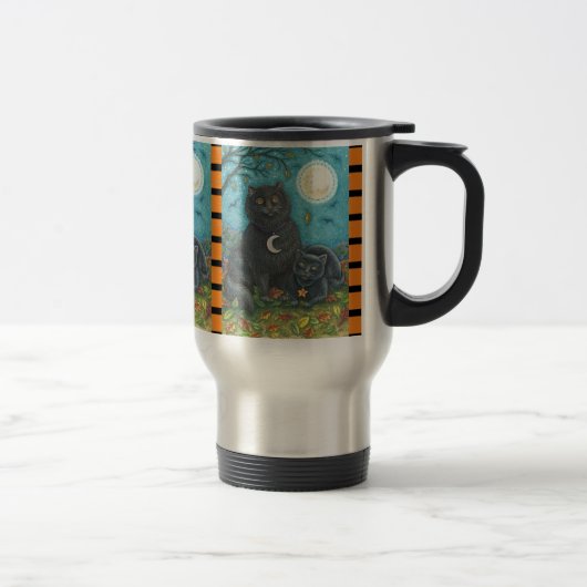 BUBO ET PYEWACKET, CHATS NOIRS VOYAGE COMMUTER MUG (Droit)