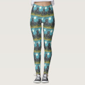 BUBO & PYEWACKET BLACK CAT HALLOIN LEGGINGS (Voorkant)