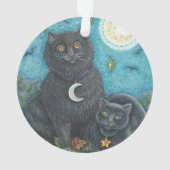 BUBO & PYEWACKET, CHATS NOIRS VACANCES ORNAMENT Rn (dos)