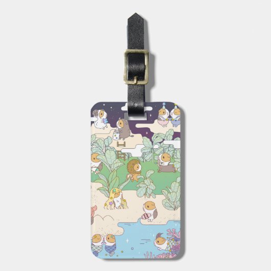 Bubu de cavia, Holoscope Land Bagagelabel (Voorkant verticaal)