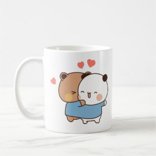 bubu en dudu Melk en Mocha Beren Kawaii paar Koffiemok