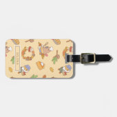 Bubu en Moonch, Herfst en Pie Pattern Bagagelabel (Voorkant horizontaal)
