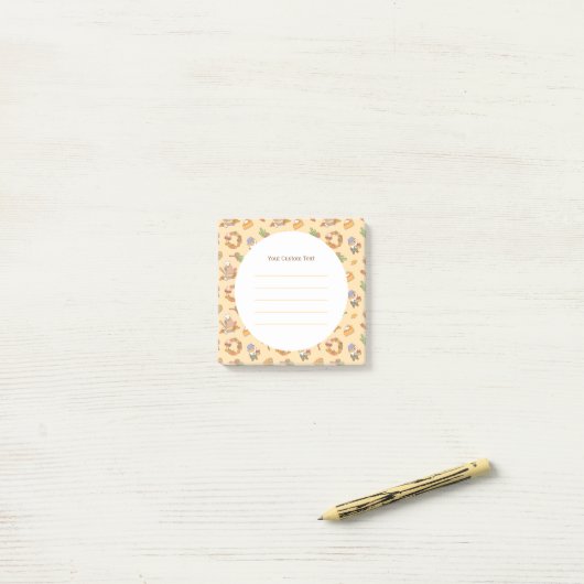 Bubu en Moonch, Herfst en Pie Post-it® Notes (Op bureau)