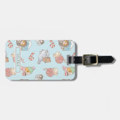 Bubu en Moonch, South Pole Holiday Pattern Bagagelabel (Voorkant horizontaal)