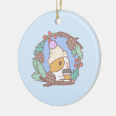 Bubu the Guinee Pig, Coffee Break Keramisch Ornament (Links)