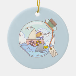 Bubu the Guinee varken, een pot avontuur Keramisch Ornament