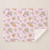 Bubu the Guinee-varken, Unicorn Party Pattern Sherpa Deken (Voorkant (horizontaal))