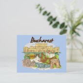 Bucarest, Roumanie célèbre carte postale de la vil (Debout devant)