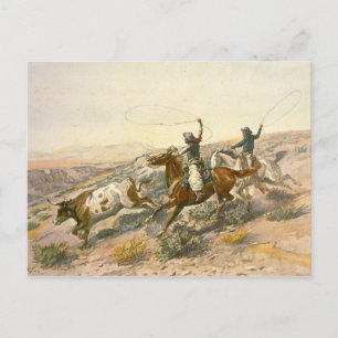 Buccaroos door Charles Marion Russell Briefkaart