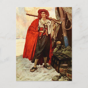 Bucceer met riffel briefkaart