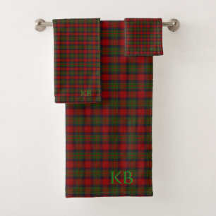 Buccleuch Tartan officiel avec monogramme / initia