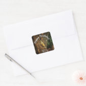 Bucerias Birthday Iguana 1069 Vierkante Sticker (Envelop)