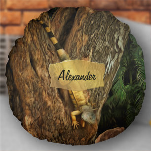 Bucerias Iguana 1069 Rond Kussen