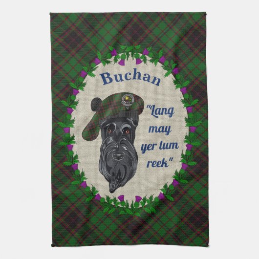 Buchan Scottie Dog Kitchen Towel Theedoek (Verticaal)