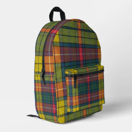Buchanan Ancient Tartan Patroon Bedrukte Rugzak