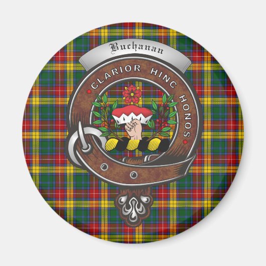 Buchanan Clan Badge Magnet Magneet (Voorkant)