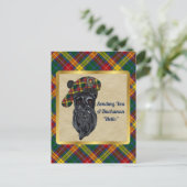 Buchanan Clan Badge & Tartan Briefkaart (Staand voorkant)