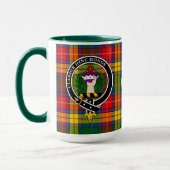 Buchanan Clan Badge & Tartan Mok (Links)
