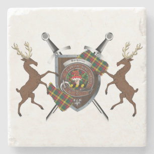 Buchanan Clan Badge & Tartan Onderzetters