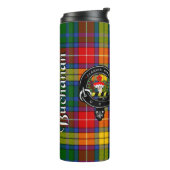 Buchanan Clan Badge & Tartan Thermosbeker (Gedraaid links)
