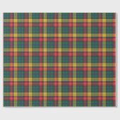 Buchanan Clan Tartan Pset Pattern Feestdagen Cadeaupapier (Vlak)