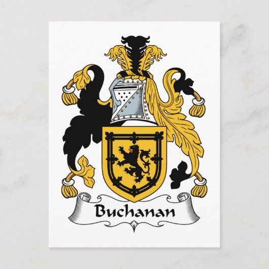 Buchanan Family Crest Briefkaart (Voorkant)