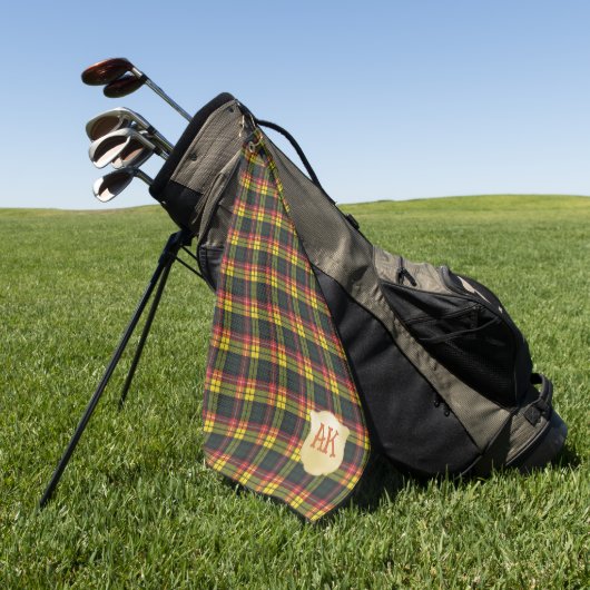 Buchanan Modern Original Scottish Tartan Golfhanddoek (Groen)