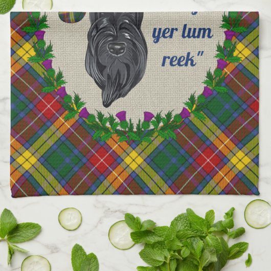 Buchanan Scottie Dog Kitchen Towel Theedoek (Gevouwen)