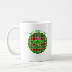 Buchanan Scottish Tartan Celtic Thistle Koffiemok