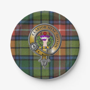 Buchanan Tartan & Badge Papieren Bordje