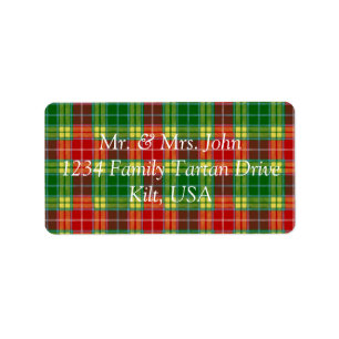 Buchanan Tartan Étiquette