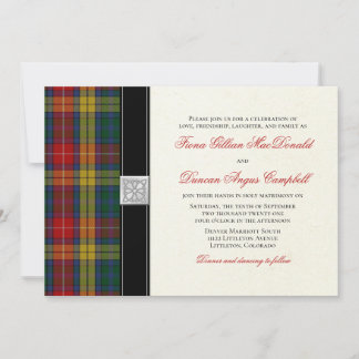 Buchanan Tartan Faire-part de mariage