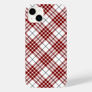 Buchanan tartan red white plaid Case-Mate iPhone 14 plus hoesje