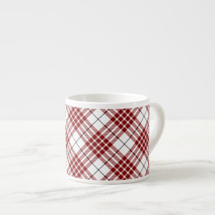 Buchanan tartan red white plaid espresso kop