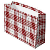 Buchanan tartan red white plaid large cadeauzakje (Achterkant Gekanteld)