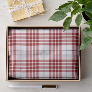 Buchanan tartan red white plaid tissuepapier