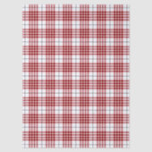 Buchanan tartan red white plaid tissuepapier (Voorkant)